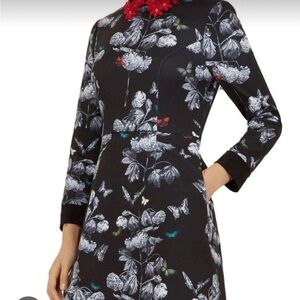 Floral Black Dress by Ted Baker